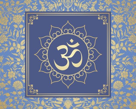 aum syllable , paisley design ,Hinduism , India	