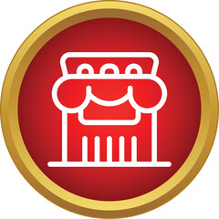 Obraz premium Stylized icon showing a classical architectural column capital