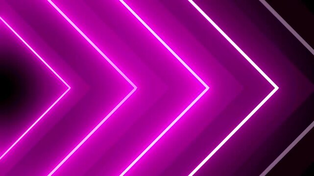Purple neon arrows pulsing continuously forward across a dark modern background.