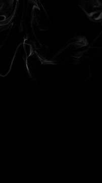 Abstract Smoke Sweep Animation On Dark Background