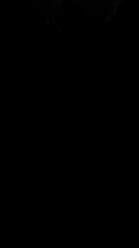 Realistic Particle Smoke Sweep On Black Background