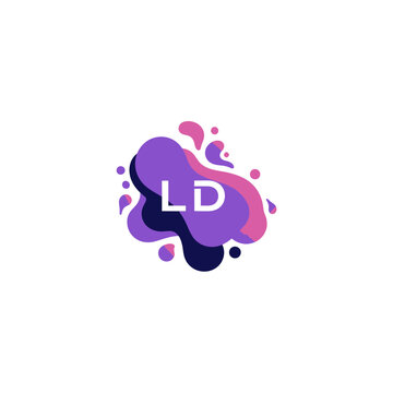 Purple and pink logo design.