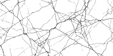 Obraz premium Abstract black cracks and broken lines texture pattern