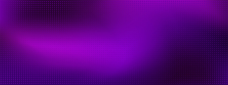 Deep purple and violet smooth abstract gradient background with halftone dots