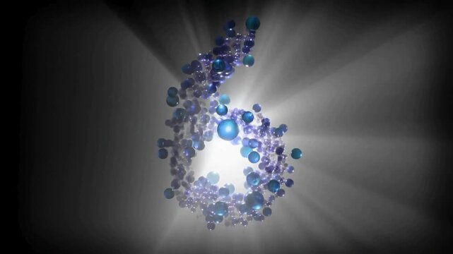 Animated DNA Double Helix Structure.