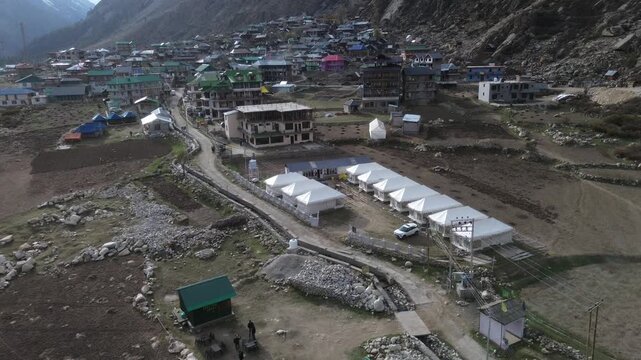 Chitkul india's last village drone shots 4k