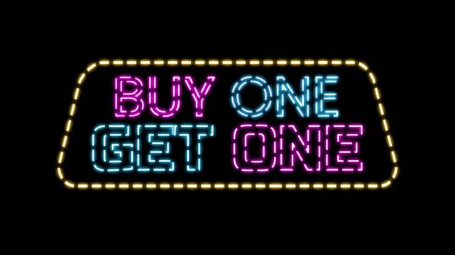 Buy One Get One Free Neon.