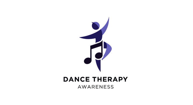 Creative logo design for dance therapy awareness campaign.