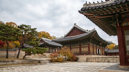 Naklejka premium chinese temple architecture