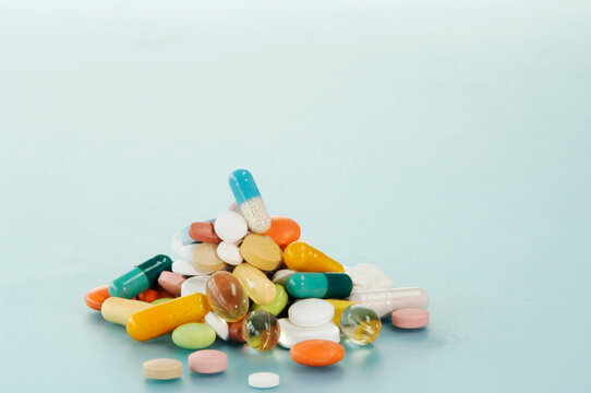 Various pills, close-up