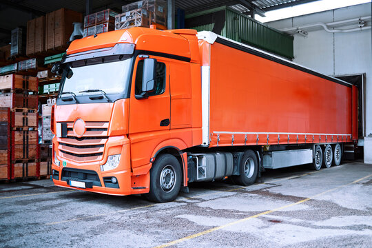 Truck at loading bay