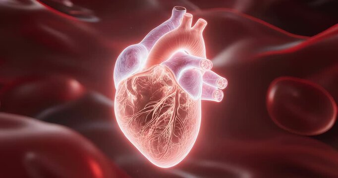 Delicate Luminous Mitral Valve Heart Anatomy