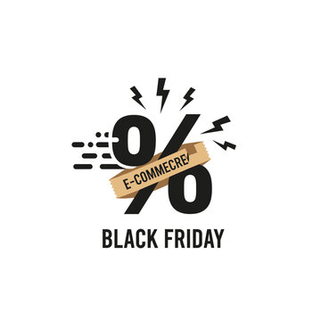 Black Friday E Commerce Discount Symbol.