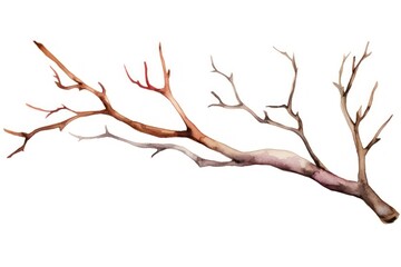 Fototapeta premium Branch antler white background tranquility.