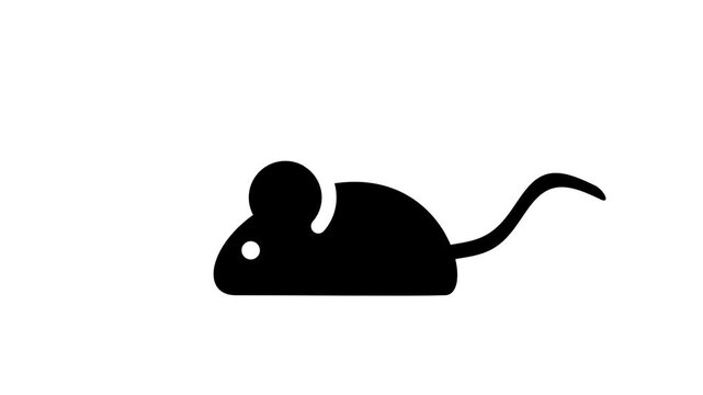 A single computer mouse icon with a scroll wheel shown in side profile representing a standard desktop input peripheral device