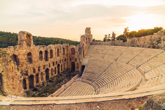 Greece, Athens, Acropolis, Theatre of Dionysus