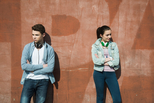 Teenage couple in trouble