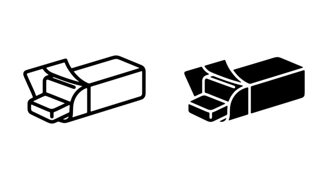 Chewing Gum Pack Vector Icons, Fresh Breath Mint Candy Icon Set