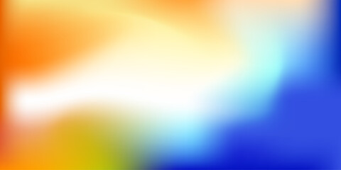 Naklejka premium Abstract blue and orange gradient background with sunset or sunrise theme. Clear sky background.