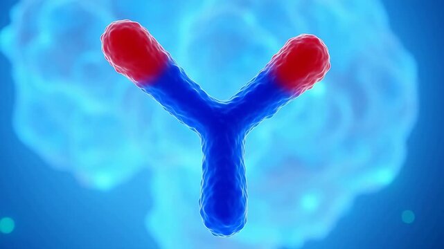 Y-Shaped Antibody IgG Structure in Cellular Environment