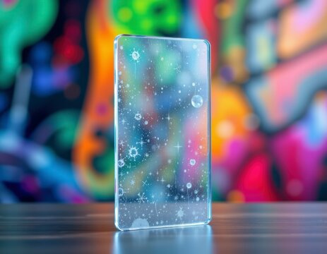 Cosmicpattern Transparent Device Vibrant Reflective Surface