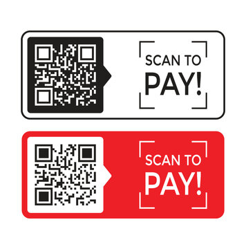 QR Code Scan Me Badge and Frame Icons Vector Set