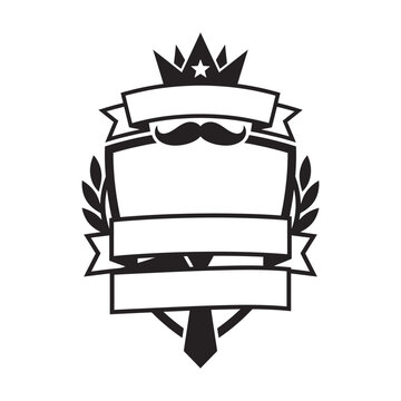 The man myth legend badge typography design