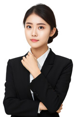 Fototapeta premium PNG Thai business woman serious face photography portrait adult.