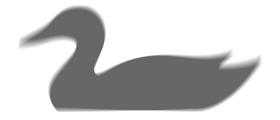 Abstract stylized silhouette of a duck created with intricate wavy line patterns silhouette wildlife abstract illustration creative minimalist waterfowl