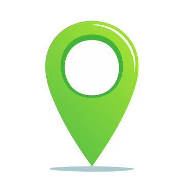 Green location pin icon
