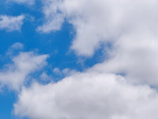 Obraz premium Blue sky with white clouds natural background 