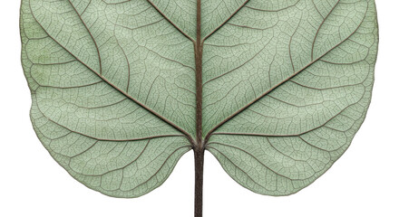 Obraz premium Large Green Monstera Leaf Isolated on Transparent Background for Design Elements