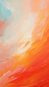 Dreamy abstract acrylic canvas background with smooth blending of warm pastel colors