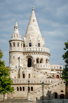 Beautiful building of Fisherman's Bastion in Budapest, Hungary.