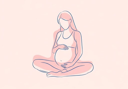 International yoga day pregnant woman meditating wellness and expectancy
