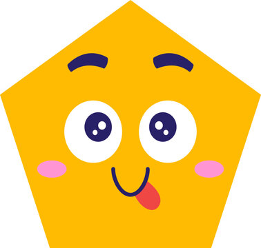 Ilustrasi Karakter Segilima Lucu Matematika