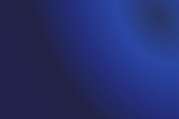 Obraz premium Abstract Dark Blue Grainy Gradient Background with Soft Glowing Light and Retro Noise Texture.