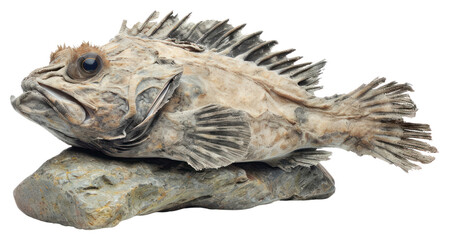 Obraz premium PNG Rock heavy element Fish shape fish animal
