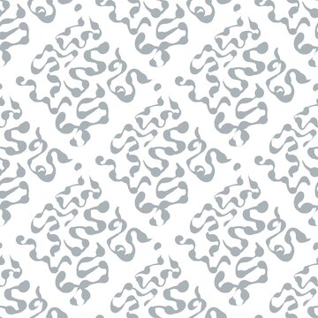 seamless pattern with abstract flowers