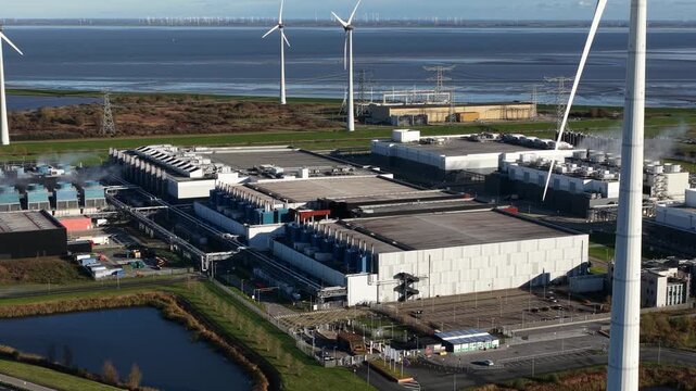 Aerial View of Eemshaven Hyperscale Data Center