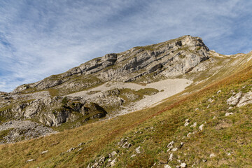 Fototapeta premium Col de la Colombière , Haute-Savoie, French Alps