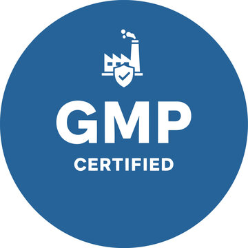 GMP Certified Badge Icon for Manufacturing and Quality Assurance