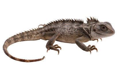 Fototapeta premium Spiny-tailed lizard with textured scales and sharp claws