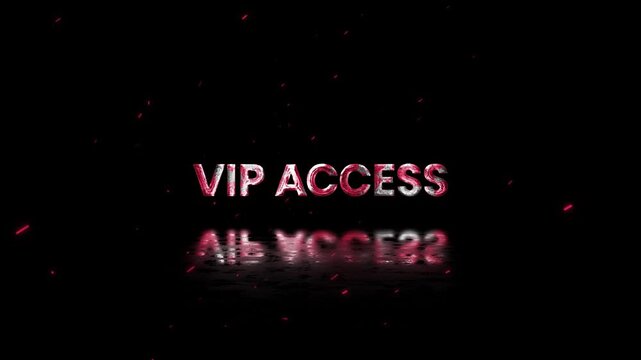 VIP Access Rusty Metal Text Animation 4K Exclusive Membership Promotion for Premium Customer Engagement and Brand Loyalty