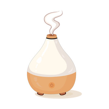 Modern Aroma Diffuser Flat Vector Illustration