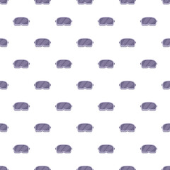 Fototapeta premium Ski goggles forming a repeating seamless pattern on a clean white background
