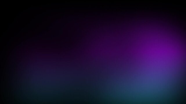 Animation abstract soft gradient light leaks loop motion background on black background. A colorful abstract background with purple and blue hues.