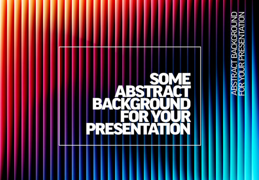 Abstract Colorful Vertical Lines Background for Business Presentation