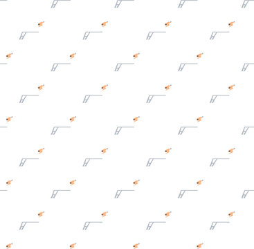 Repeating pattern of a person diving off a springboard into water