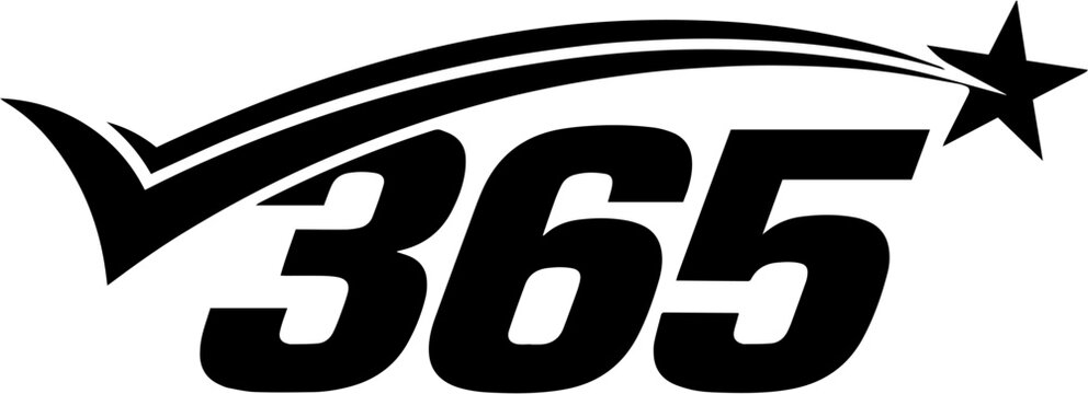 Black 365 logo with check mark.